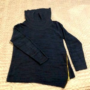 Stitch Fix dark blue asymmetrical cowl sweater xxl